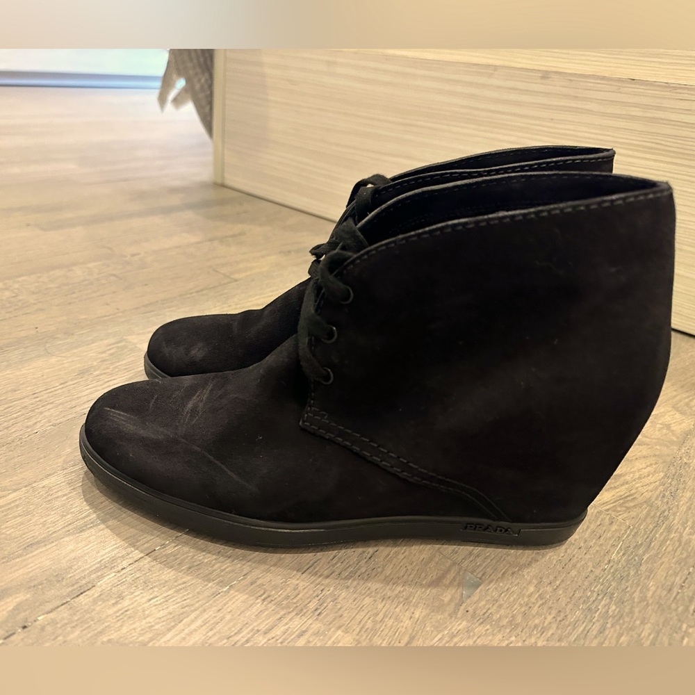 Prada platform booties